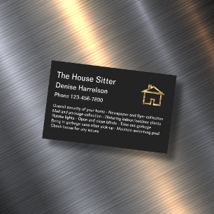 Carte Magnétique Classy House Sitter Gold House Design