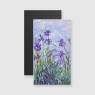 Carte Magnétique Claude Monet - Iris Mauves / Iris Mauves