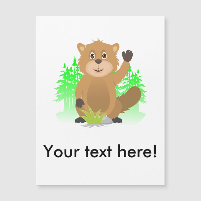 Carte Magnétique Clipart de Mole (Devant)