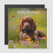 Carte magnétique Cocker Spaniel (Devant / Derrière)