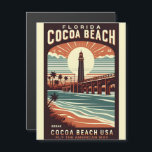 Carte Magnétique Cocoa Beach City Floride ligne de côte cadeaux<br><div class="desc">Découvrez la plage de Cocoa, nichée le long de la magnifique côte de Floride. Avec ses plages de sable immaculé et ses eaux cristallines, Cocoa Beach offre un cadre parfait pour vos produits personnalisés. Laissez votre créativité exploser en customisant des objets inspirés du soleil, du surf et du style de...</div>