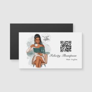 Carte Magnétique Code QR Chic Boss Lady