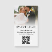 Carte Magnétique code qr classique enregistrer la date de l'aimant  (Devant)