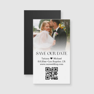 Carte Magnétique code qr classique sauvegarde de la date photo déla