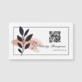 Carte Magnétique Code QR Collage Traits de Pinceau Tendance Entrepr (Devant)