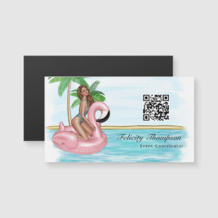 Carte Magnétique Code QR de coordinateur d'événement