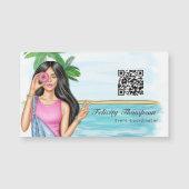 Carte Magnétique Code QR de coordinateur d'événement (Devant)