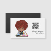 Carte Magnétique Code QR de la reine d'art (Devant / Derrière)