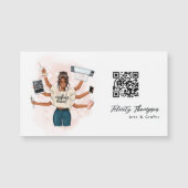 Carte Magnétique Code QR de la Reine de l'Artisanat (Devant)
