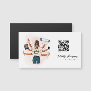 Carte Magnétique Code QR de la Reine de l'Artisanat
