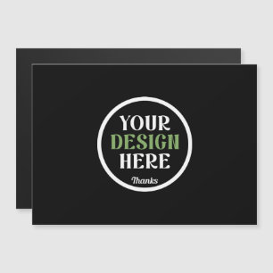 Carte Magnétique Code QR de logo noir personnalisé pour la marque c