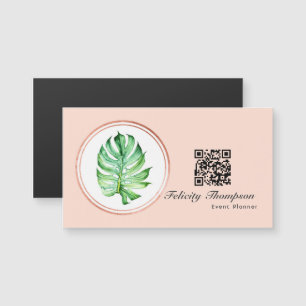Carte Magnétique Code QR du planificateur d'événements Gold et Blus
