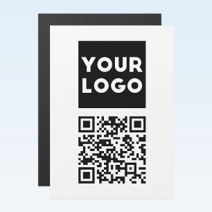 Carte Magnétique Code QR modifiable et logo ou image de votre entre