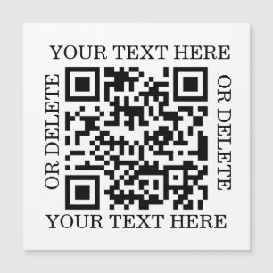 Carte Magnétique Code QR personnalisé à scanner