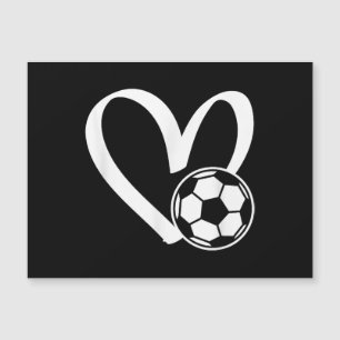 Carte Magnétique Coeur de balle de football