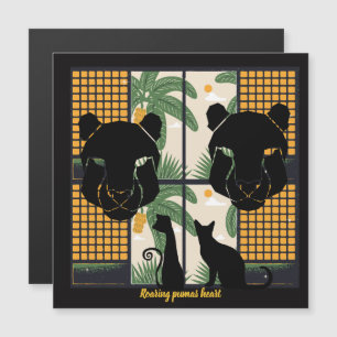 Carte Magnétique Coeurs de pomme