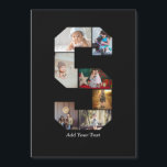 Carte Magnétique Collage de photos en lettre S noir et blanc<br><div class="desc">Ce collage de photos à monogramme est un design personnalisé qui combine un monogramme gras (initiales ou lettre) avec une collection de photos disposées artistiquement à l'intérieur ou autour de lui. C'est une façon élégante de mettre en valeur des souvenirs tout en ajoutant une touche unique et élégante à la...</div>