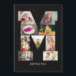 Carte Magnétique Collage photo avec lettre M en noir et blanc<br><div class="desc">Ce collage de photos à monogramme est un design personnalisé qui combine un monogramme audacieux (initiales ou lettre) avec une collection de photos disposées artistiquement à l'intérieur ou autour de lui. C'est une façon élégante de mettre en valeur des souvenirs tout en ajoutant une touche unique et élégante à la...</div>