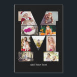 Carte Magnétique Collage photo avec lettre M noir et blanc<br><div class="desc">Ce collage de photos à monogramme est un design personnalisé qui combine un monogramme audacieux (initiales ou lettre) avec une collection de photos disposées artistiquement à l'intérieur ou autour de lui. C'est une façon élégante de mettre en valeur des souvenirs tout en ajoutant une touche unique et élégante à la...</div>