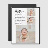 Carte Magnétique Collage Photo & Meilleure Citation Mère Cadeau Aim (Devant / Derrière)