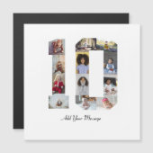 Carte Magnétique Collage photo numéro 10 (Devant / Derrière)