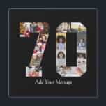 Carte Magnétique Collage photo numéro 70<br><div class="desc">Ce produit personnalisable est conçu pour que les photos soient disposées de manière à former la forme d'un nombre. Il est souvent utilisé pour les célébrations de grandes étapes comme les anniversaires, les mariages ou les réalisations, permettant aux utilisateurs de mettre en valeur des images mémorables dans un seul et...</div>