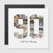 Carte Magnétique Collage photo numéro 90 (Devant / Derrière)