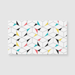 Carte Magnétique Coloré, moderne, joyeux, des cubes heureux tendanc
