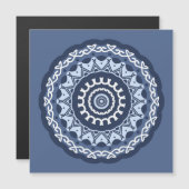 Carte magnétique complexe Mandala Design (Devant / Derrière)