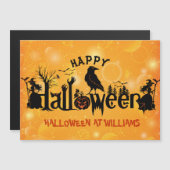 Carte Magnétique Concept Halloween éffrayant (Devant / Derrière)