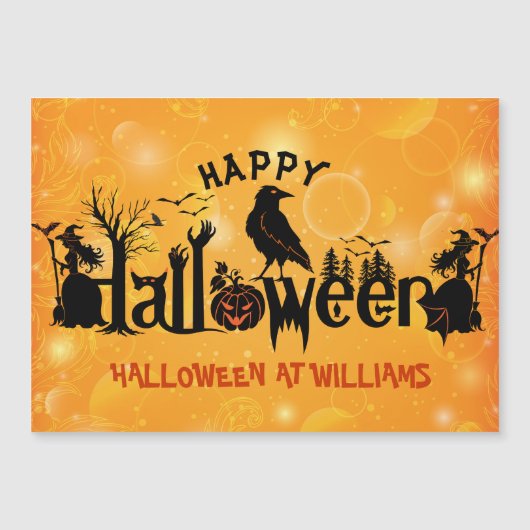 Carte Magnétique Concept Halloween éffrayant (Devant)