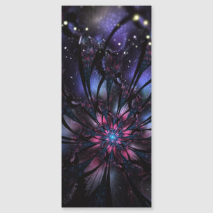 Carte Magnétique Conception Abstraite des fleurs fractales.