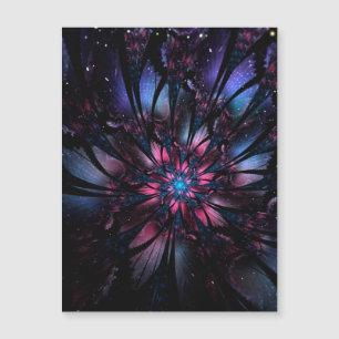 Carte Magnétique Conception Abstraite des fleurs fractales.