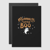Carte Magnétique Conception classique d'Halloween de petit Boo de M (Devant / Derrière)