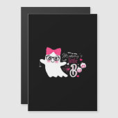 Carte Magnétique Conception classique Halloween de petit Boo de Mam (Devant / Derrière)