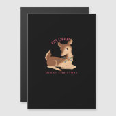 Carte Magnétique Conception moderne de Noël Oh cerf  (Devant / Derrière)