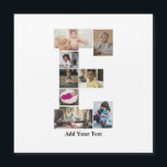 Carte Magnétique Concevez votre propre collage photo avec la lettre<br><div class="desc">Ce collage photo de monogramme est un design personnalisé qui combine un monogramme gras (initiales ou lettre) avec une collection de photos disposées artistiquement à l'intérieur ou autour de celui-ci. C'est une façon élégante de mettre en valeur des souvenirs tout en ajoutant une touche unique et élégante à la décoration...</div>