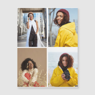 Carte Magnétique Concevez votre propre collection de 4 photos