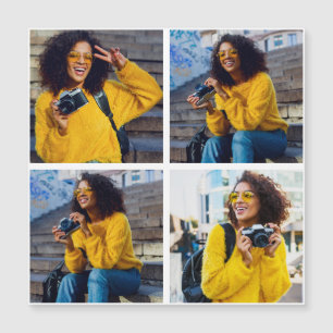 Carte Magnétique Concevez votre propre collection de 4 photos