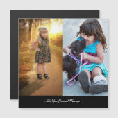 Carte Magnétique Concevez votre propre collection photo 2 (Devant / Derrière)