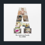 Carte Magnétique Concevez votre propre lettre A en collage photo<br><div class="desc">Ce collage photo de monogramme est un design personnalisé qui combine un monogramme gras (initiales ou lettre) avec une collection de photos disposées artistiquement à l'intérieur ou autour de lui. C'est une façon élégante de mettre en valeur des souvenirs tout en ajoutant une touche unique et élégante à la décoration...</div>