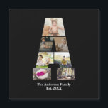 Carte Magnétique Concevez Votre Propre Lettre A Photo Collage<br><div class="desc">Ce collage photo de monogramme est un design personnalisé qui combine un monogramme gras (initiales ou une lettre) avec une collection de photos disposées artistiquement à l'intérieur ou autour de lui. C'est une façon élégante de mettre en valeur des souvenirs tout en ajoutant une touche unique et élégante à la...</div>