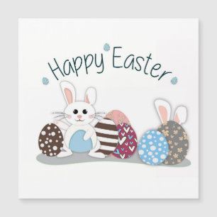 Carte magnétique Conejito Pâque « Happy Easter "
