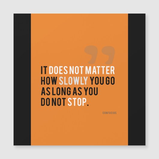 Carte Magnétique confucius motivation citation rêves aspirations (Devant)