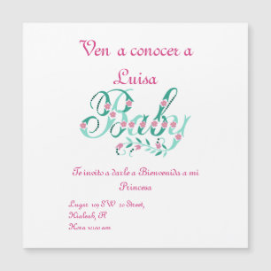 Carte Magnétique Conoce mi Bebe