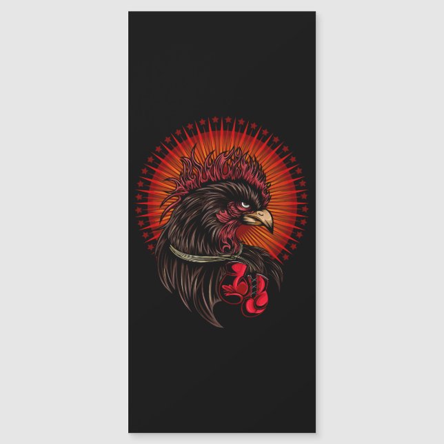 Carte Magnétique Coq de boîte (Devant)