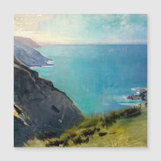 Carte Magnétique Cornouailles Headlands, Angleterre Aimant (Devant)