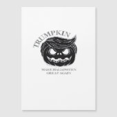 Carte Magnétique Costume Halloween Trumpkin drôle & mignon Hallowee (Devant)
