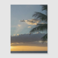 Coucher de soleil à Oahu, Hawaï