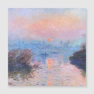 Carte Magnétique Coucher de soleil sur la Seine Claude Monet